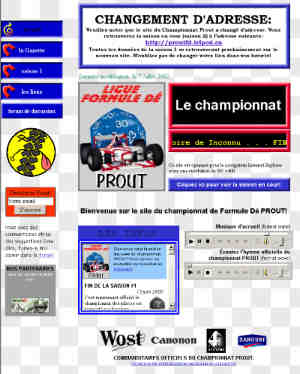 L'ancien site Prout sur Homestead.